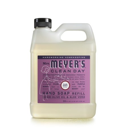 SCRUBBING BUBBLES Mrs. Meyer's Clean Day Plum Berry Scent Hand Soap Refill 33 oz 11337